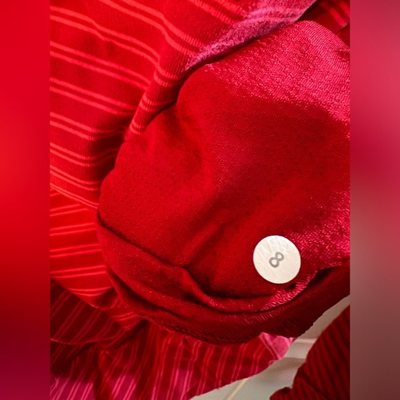 Lululemon Think Fast Pullover Double Trouble Stripe Boom Juice Deepest Cranberry - Picture 2 of 8